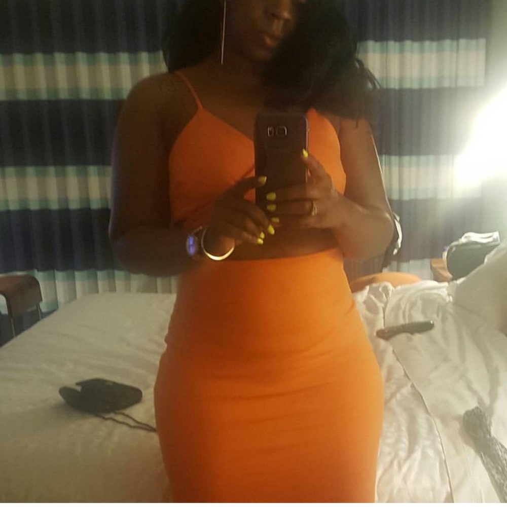 Miami vibes Orange Dress